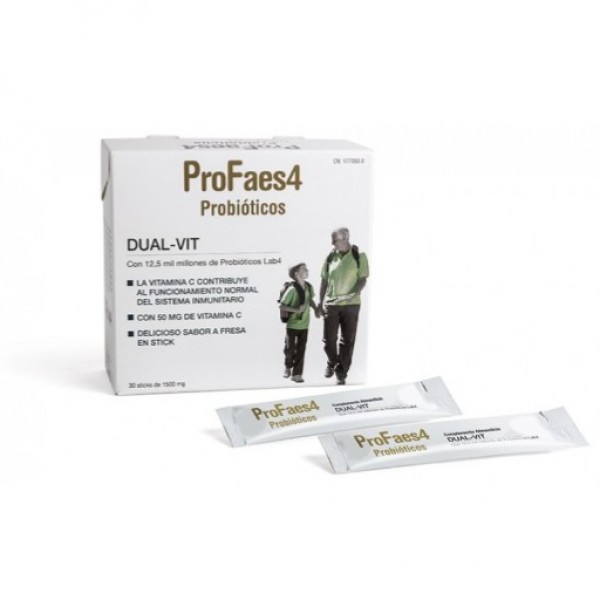 ProFaes4 Dual-vit 30 Sticks Sabor Fresa