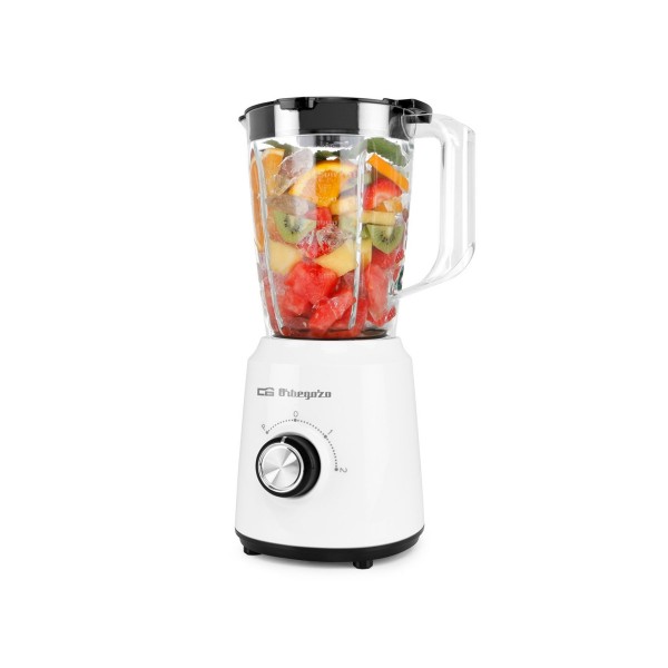 Batidora de Vaso Orbegozo BV 5035 – 500W, Jarra de Cristal 1,5L