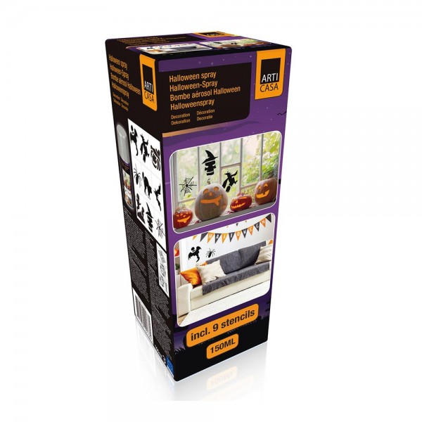 Set decoración ventanas halloween spray + plantillas