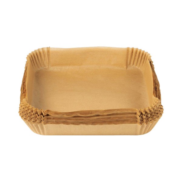 Bandeja de papel para freidora de aire 20 x 20 x 4,5 cm